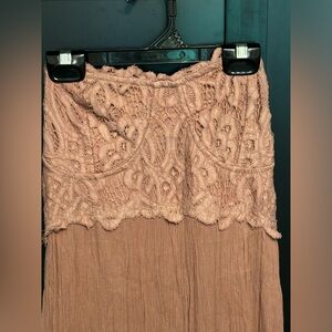 Free people strapless maxi dress size large